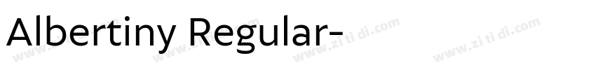 Albertiny Regular字体转换